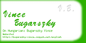 vince bugarszky business card
